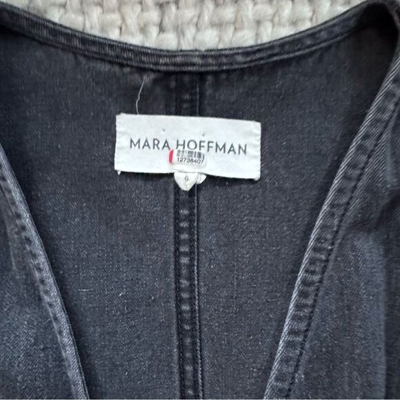 Mara Hoffman Black Denim Sophie Dress 6 - Picture 6 of 10
